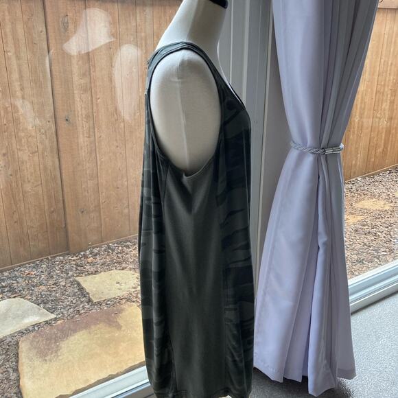 Splendid Green Camo Tank Dress Size L - Picture 2 of 9